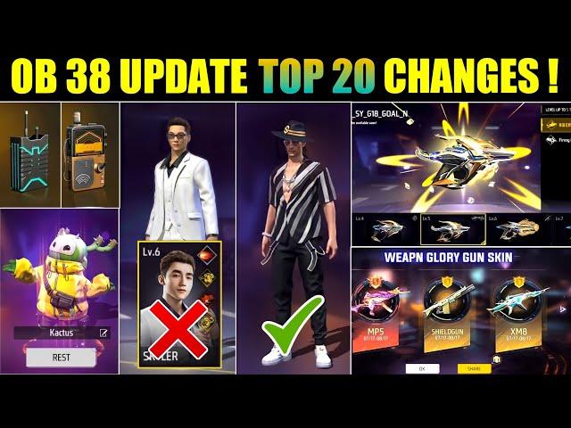 OB 38 UPDATE ALL NEW CHANGES| FREE FIRE NEW EVENT| FF NEW EVENT TODAY| NEW FF EVENT|GARENA FREE FIRE