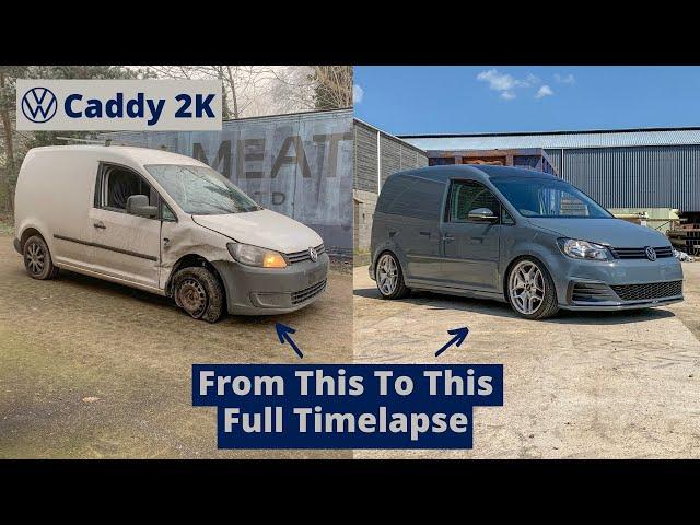 VW Caddy  2k DIY Restoration Full Timelapse - 4 Months in 18 Mins - Volkswagen