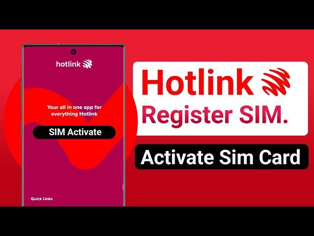 How to activate Hotlink SIM Malaysia | hotlink unlimited internet | hotlink sim card registration