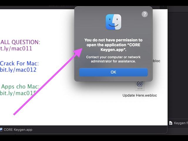 SOLVED You don't have permission to open keygen macbook catalina | Bigsur update