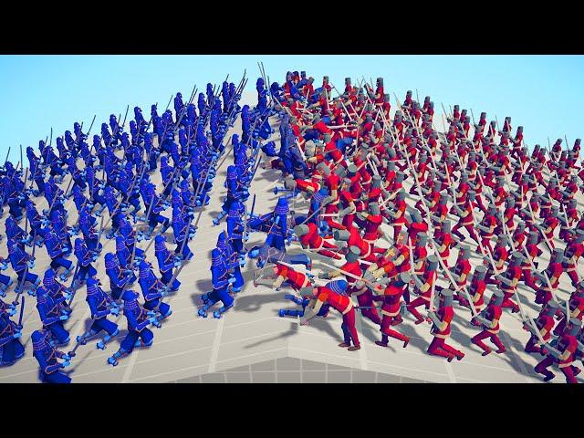 100x MEDIEVAL ARMY  vs  100x NINJA ARMY / Totally Accurate Battle Simulator ( TABS )