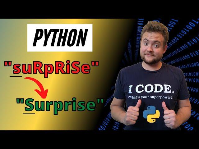 How To Capitalize A String In Python