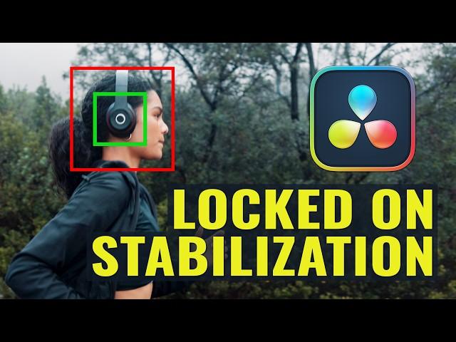 Locked On Stabilization Effect in DaVinci Resolve 19 - EASY TO DO!