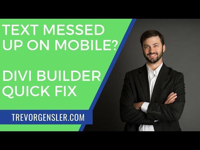 How To Adjust Text Sizes for Mobile with Divi Builder