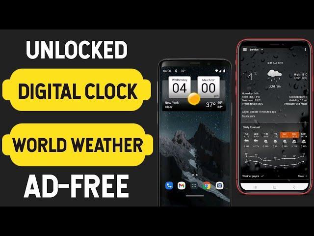 Best Digital Clock and World Weather App for Android