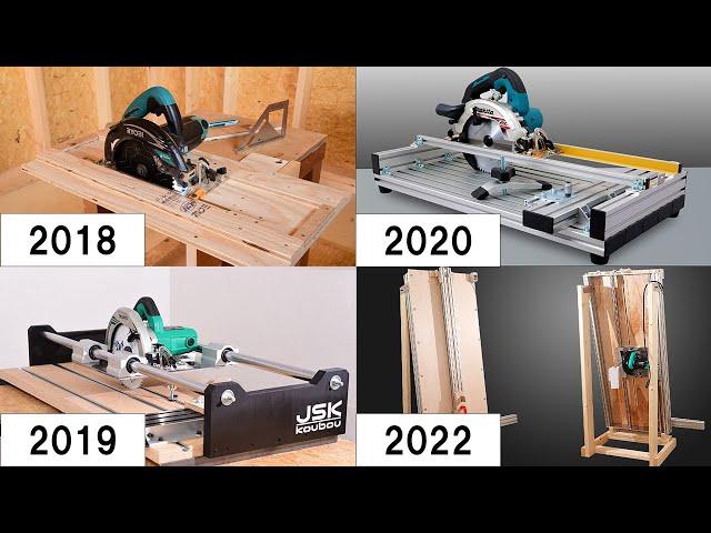 History of JSK-koubou's circular saw slide guide 2018-2022