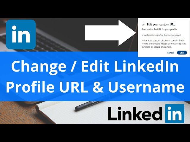 How To Change LinkedIn Profile URL & Username / Create and Edit a CUSTOM LINKEDIN Profile URL