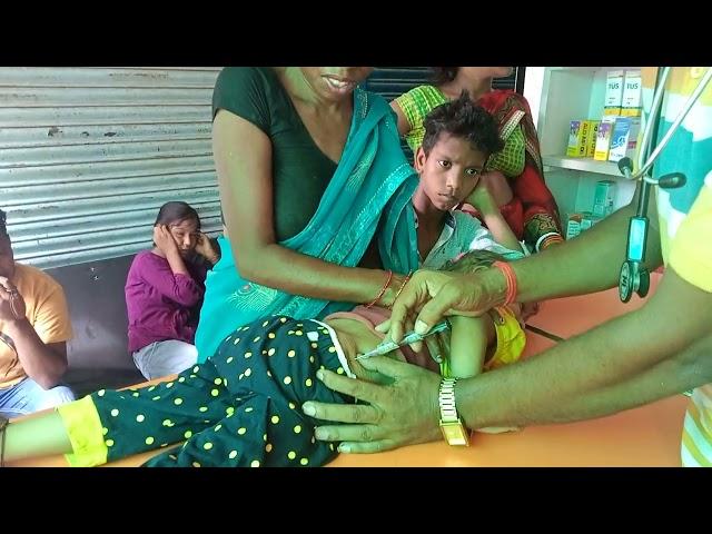 funny  baby girl intravenous injection inject video's #babyinjection #healthupcharno1