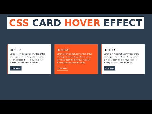 CSS Card Hover Effects | Html CSS | Web dev