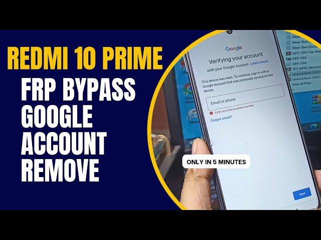Redmi 10 prime frp bypass | Google account remove without pc latest 2023 #frpbypass #redmifrpbypass