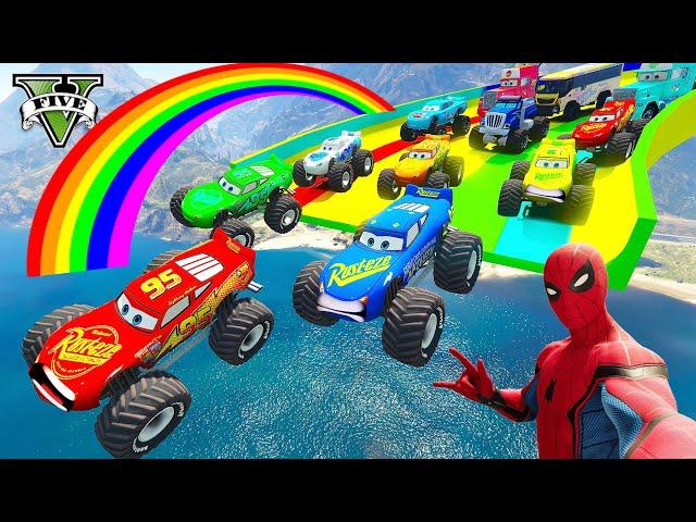 GTAV SPIDER-MAN 2, FIVE NIGHTS AT FREDDY'S, THE AMAZING DIGITAL CIRCUS Join in Epic New Stunt Racing