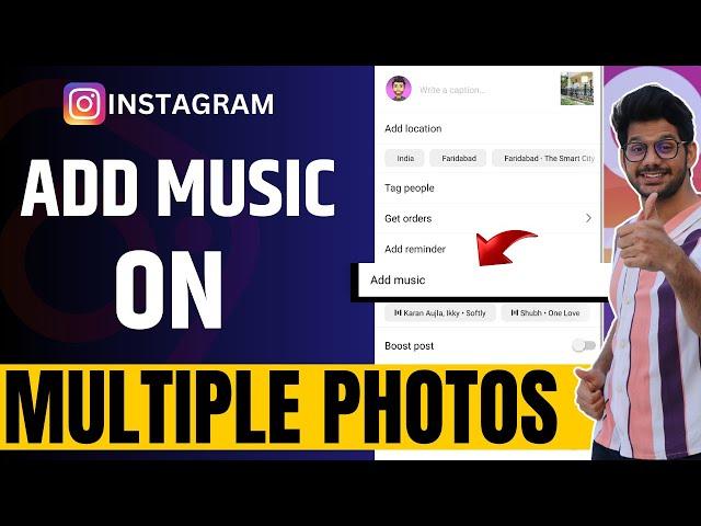 How to add music to Instagram post with multiple photos | How To Add Music To Instagram Post