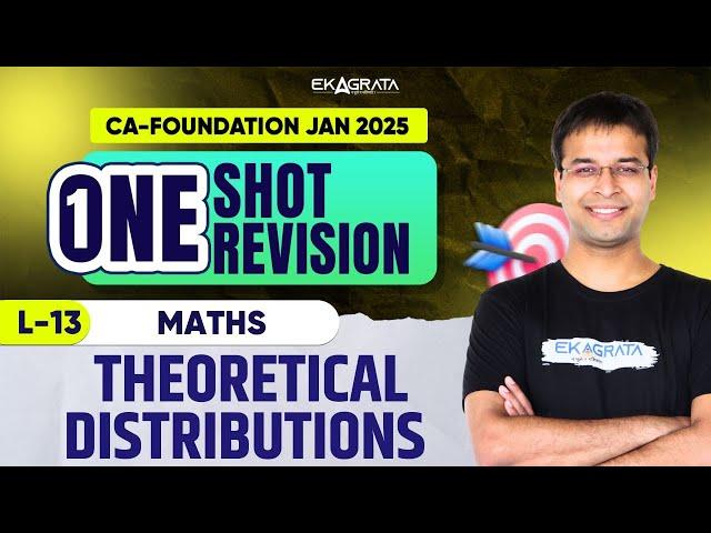 CA Foundation Maths Jan 25 | CA Foundation Theoretical Distributions One Shot | By CA Nishant Kumar