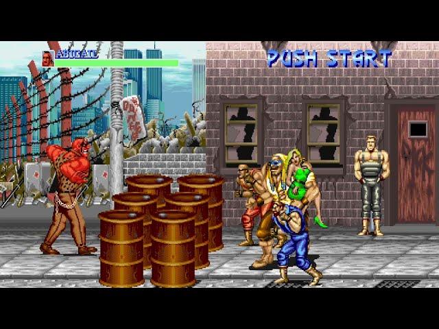 FINAL FIGHT  (ARCADE) ALL BOSS HACK EDITION ABIGAIL Full Playthrough (SOUND SNES)