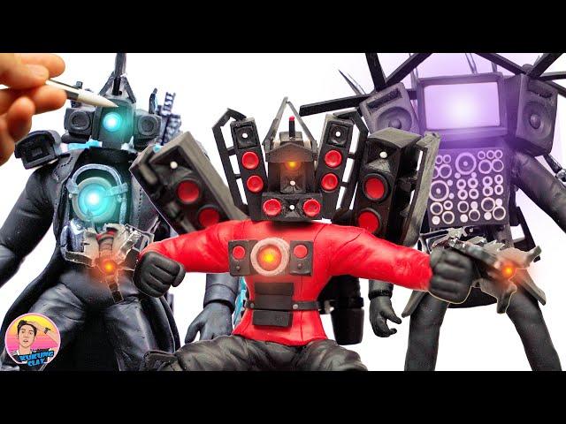 How to Make Titan Speaker Man Upgraded and All Titans from Skibidi Toilet with Polymer Clay.