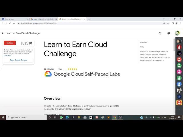 Learn to Earn Cloud Challenge Quiz | L2E3: Data Analyst Skills| Lab |