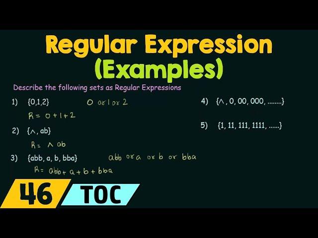 Regular Expression - Examples