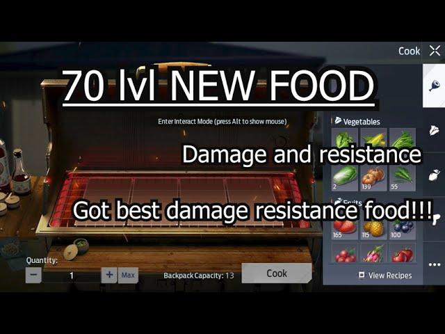 Undawn| New food, best damage resistance and PVE DMG at this moment