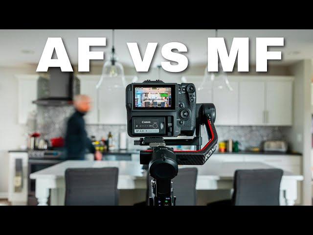 Auto VS Manual Focus for Real Estate Photo & Video!  (How to do both)