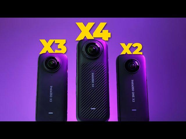 Insta360 X4 vs X3 vs X2! Which ONE to buy?!