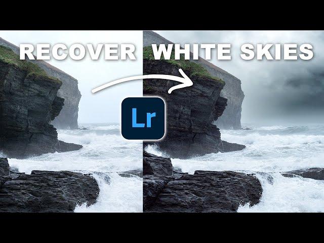 New SIMPLE Way to RECOVER LOST DETAIL from a WHITE SKY in Lightroom! (2 min Tutorial)