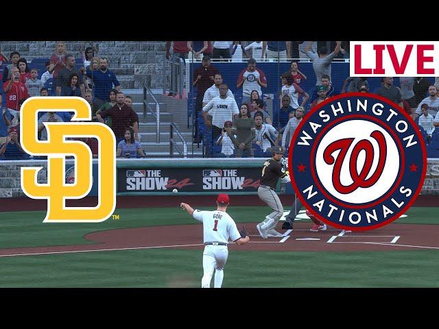 LIVE MLB San Diego Padres  VS Washington Nationals/July 23 / /MLB THE SHOW 2024