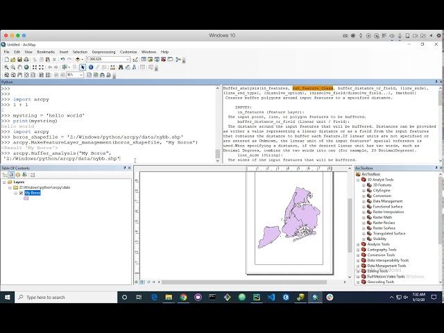 Getting Started with ArcPy (GIS Python Library) for ArcGIS Desktop