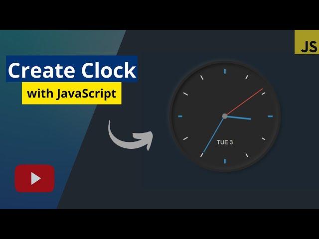 Build a basic analog clock - HTML CSS and JAVASCRIPT