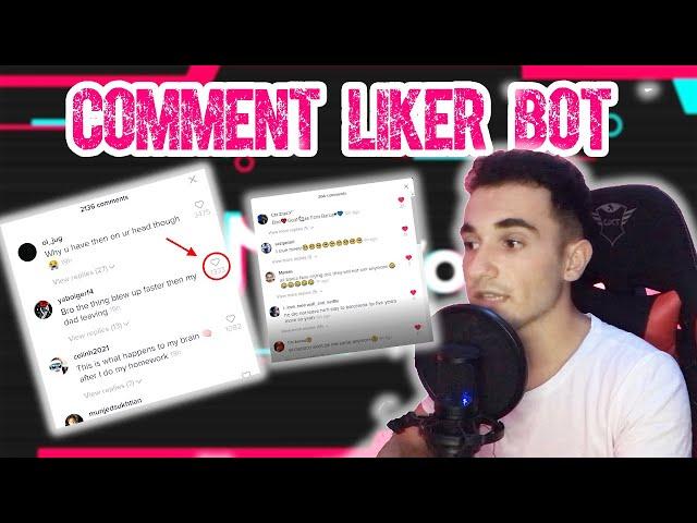 A bot that likes comments on TikTok videos #tiktok #bot