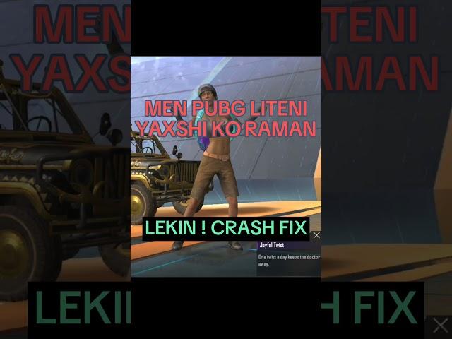 CRASH FIX PROBLEM #pubglite  #richgaming #pubgshorts #lednik