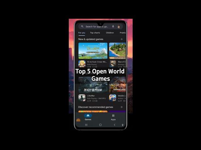 Top 5 Open World Games For Android