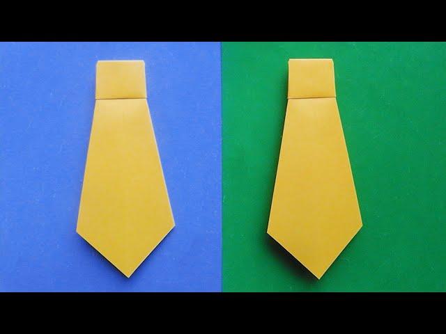 Оригами галстук Как сделать оригами галстук из бумаги оригами Origami tie