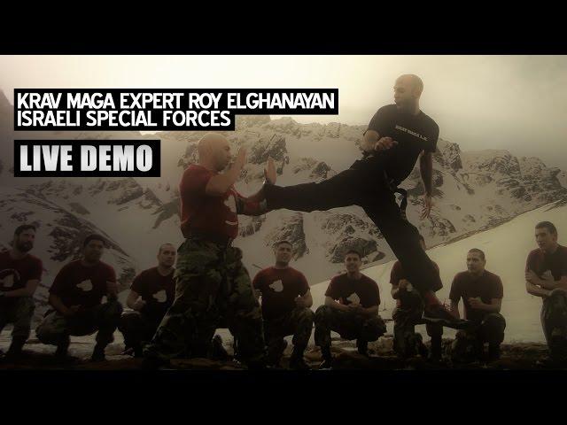 KRAV MAGA EXPERT ROY ELGHANAYAN • Live  Demo to Israeli Special Forces