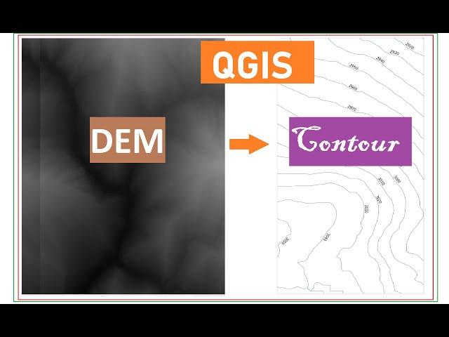 How to create contours using DEM in QGIS || Generate contours from DEM