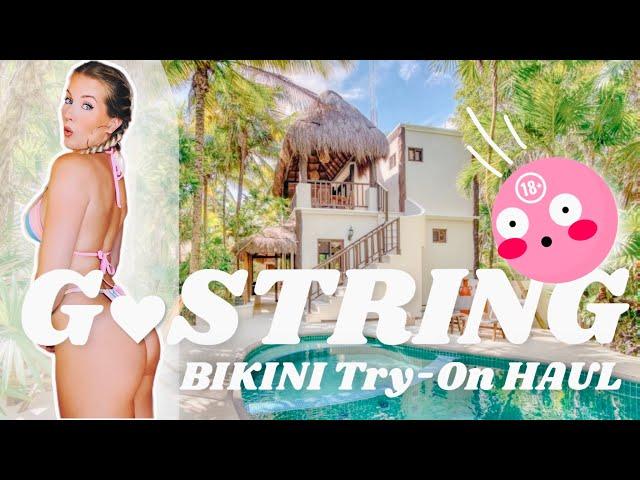 G-STRING BIKINIS!! Oops  | Try On Haul w/ Kat Wonders | Shein.com