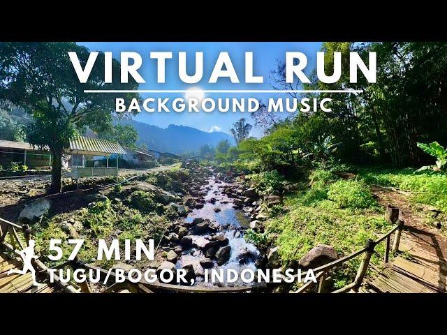 Virtual Running Video for Treadmill with Music in #Tugu #Bogor #Indonesia #virtualrunningtv