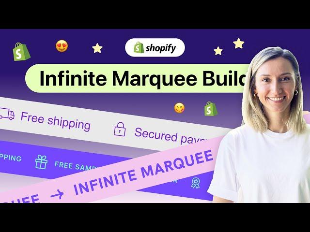 Infinite Marquee Shopify / Scrolling Text Effect for Shopify Tutorial | Best Marquee Builder App