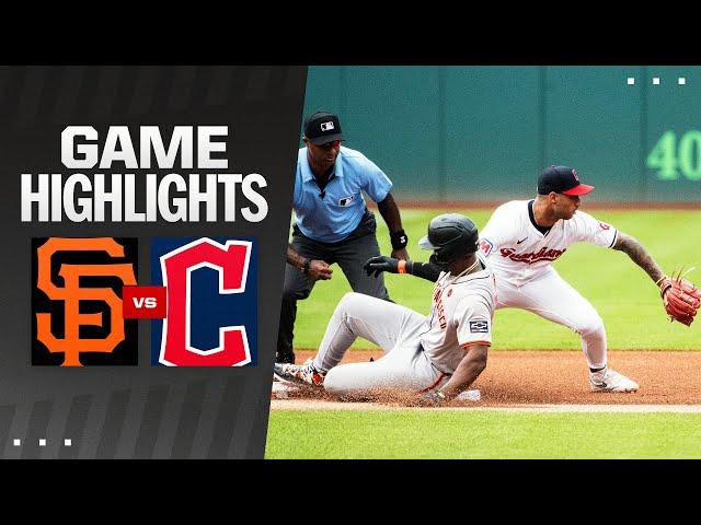 Giants vs. Guardians Game Highlights (7/6/24) | MLB Highlights