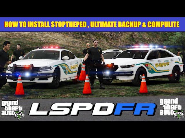 How To Install Stop The Ped , Ultimate Backup & Compulite | #lspdfr  | Bejoijo Plugins!! #gta5mods