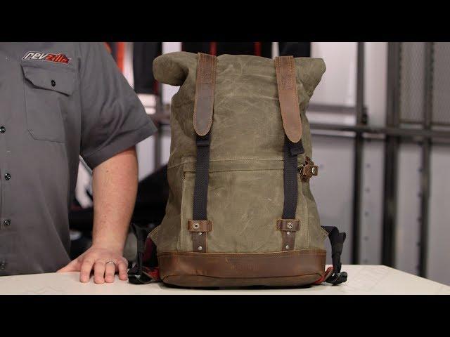 Burly Waxed Canvas Back Pack Review at RevZilla.com