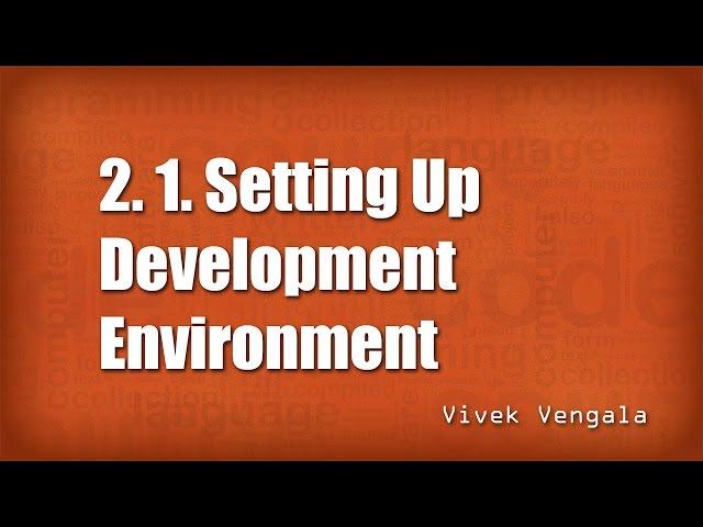 2. 1.  Setting Up Development Environment in PHP & MySQL