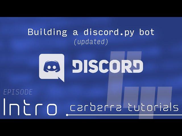 Introduction - Building a discord.py bot