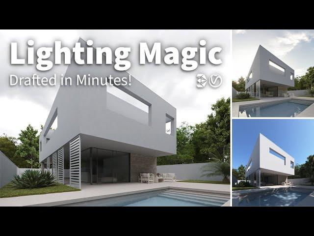 Exterior lighting in 3ds max: How to Set Up Perfect Lighting in Minutes! V-ray and 3DS MAX