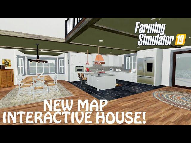 NEW AWESOME MAP WITH INTERACTIVE HOUSE in Farming Simulator 2019 | CHELLINGTON | PS4 | Xbox One | PC