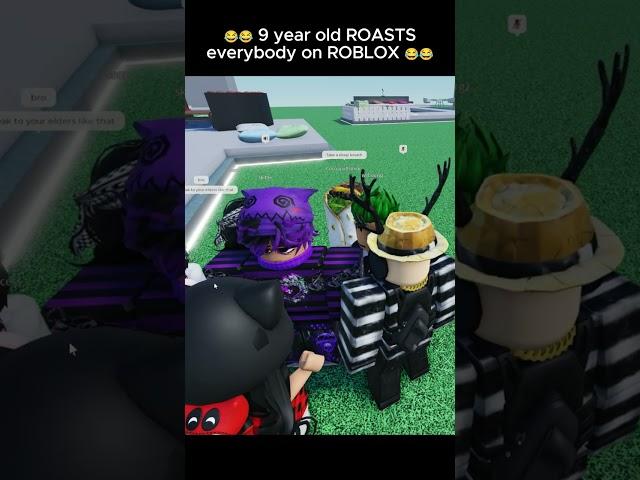  9 year old ROASTS everybody on ROBLOX 