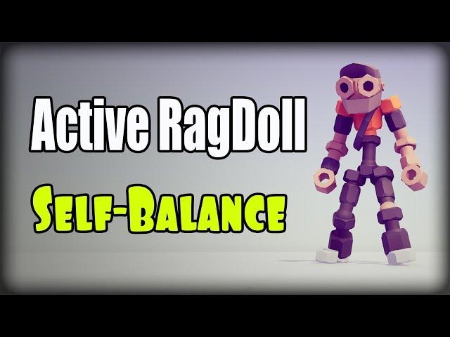 Active ragdoll in Unity, 100% Physics animation, Self-Balanced without constant force