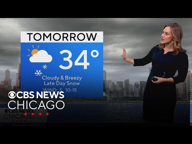 Snow tapers off Wednesday in Chicago, more snow on Thursday