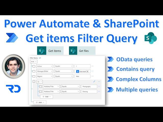 Power Automate OData Filter Query flow for SharePoint list