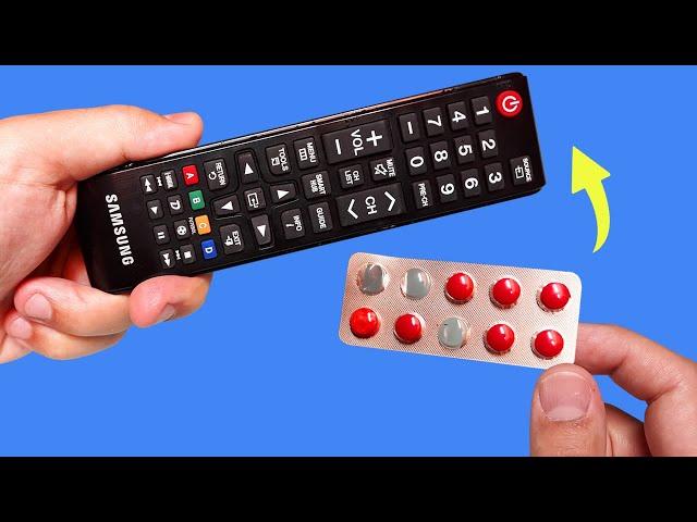 Take a Common Empty Pill Pack and Fix All Remote Controls in Your Home! How to Repair TV Remote!