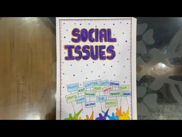 Social Issue project file class 10 [ Social Project ] #project#10thboard#socialissuesproject